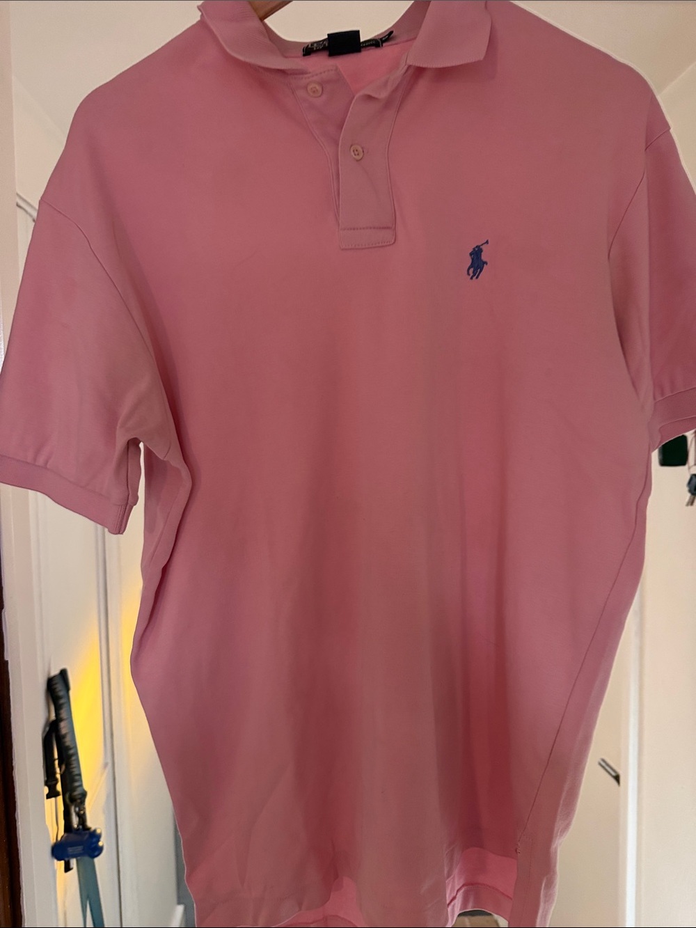 Polo by Ralph Lauren Pink Polo with Navy Logo